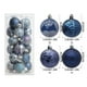 thumbnail image 3 of Set de adornos para bola de árbol de Navidad 24 piezas | Plástico indestructible | Rojo Verde Blanco Multicolor | 1,57" de diámetro | Acabados brillantes con purpurina mate | Easy Hang | Decoración, 3 of 6