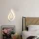 thumbnail image 3 of Lámpara de pared LED para interiores, lámpara de pared moderna de 10 W, luz de noche de pared con forma de llama, 3000 K, blanco cálido para cocina, escalera, dormitorio, pasillo, 220 V, IP20 YOIURT, 3 of 5