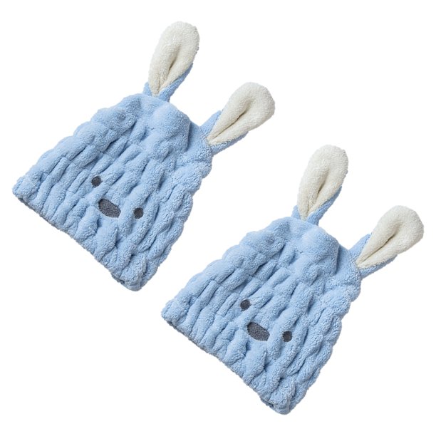 Gorro de secado de cabello,Toalla de secado de cabello 2 paquetes,Turbante de cabello absorbente de secado rápido para niñas y mujeres