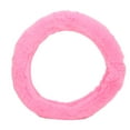 thumbnail image 2 of Funda universal para volante de coche, protector de lana sintética de 15 pulgadas, accesorio Interior para invierno, color rosa cálido, 2 of 9