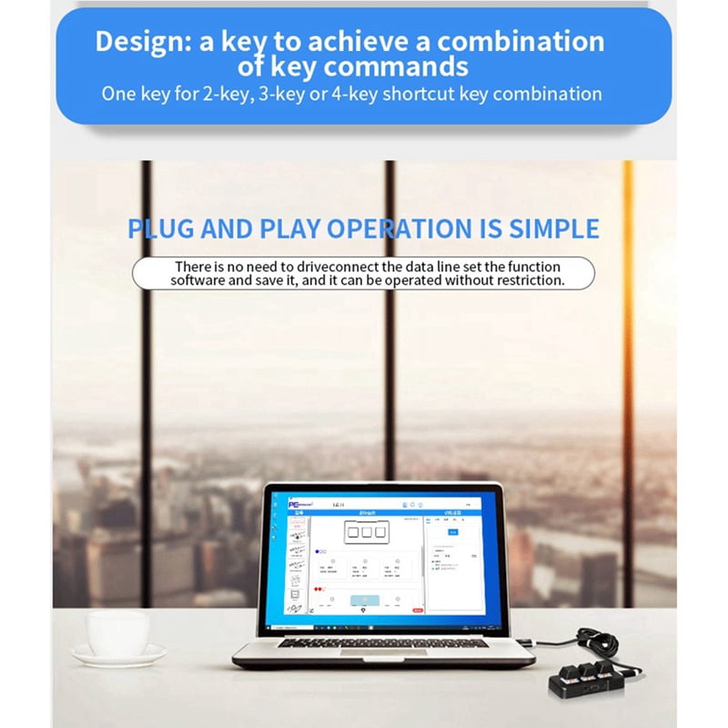 MK321G 3-Key Mini Customized Mechanical Keyboard Blue Switch USB&2.4G Wireless Dual-Mode for OSU Game Multimedia White