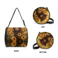 thumbnail image 6 of SEANATIVE Sunflower Round Tissue Holder Highland Cow Round Paper Towel Storage Bag with Adjustable Strap Portable Hanging Paper Holder for Camping Roll Paper Case Cover Home Decor, 6 of 7