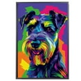 thumbnail image 2 of Standard Schnauzer Dog Canvas Wall Art Poster Prints Colorful Pop Animal Art Wall Decor Dog Picture Artwork Pet Dog Painting Poster for Home Bedroom Living Room Decoration Framed, 2 of 6