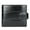 Black, variant on Women's Full Grain Cowhide Leather Card Wallets, Brown