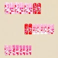 thumbnail image 2 of Valentine's Day Press on Nails Long Length 3D Red Love Heart False Nails Full Cover Glossy Coffin Nails Artificial Ballet Shped Glue on Nails Valentine's Nails Press Ons Women Acrylic Nails Set E22, 2 of 3