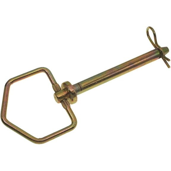 Farmex Swivel Handle Hitch Pin - Forged, Yellow Zinc Dichromate-Plated - Universal Fit