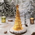 thumbnail image 5 of pdqouc Elegant Glowing Glass Christmas Tree with Multicolor LED Lights for Holiday Home Decor Festive Indoor and Outdoor Decoration Centerpiece for Xmas Parties Decoration, 5 of 8