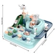 thumbnail image 4 of Train Cars Adventure Game Rail Racing Model Early Educational Toys Play Activity Birthday Gift for Children Girls Outdoor Light Blue, 4 of 9