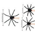 thumbnail image 2 of SAYFUT 3PCS Spider Plush Toy, 35.43''/ 29.53''/ 19.68'' Large Spider Plush Toy Realistic Hairy Spider Party Scary Decoration Haunted House Prop Indoor Outdoor Yard Decor, 2 of 8