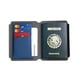 thumbnail image 3 of Porta pasaporte de curpiel con cierre magnético-GIRIS azul 10.5 x 14.4, 3 of 3