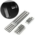 thumbnail image 1 of BFY 3Pcs For Tesla Model S & X Non-Slip Stainless Steel+ TPE Rubber Accelerator Brake Foot Rest Pedal Pad, 1 of 12