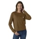 thumbnail image 1 of Remera de Manga Larga Holgada para Mujer Carhartt Marrón Talle L, 1 of 6