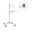 thumbnail image 1 of Simple Office Table for Laptop Standing Lift Computer Table Multi-function Reading Desk Convenient Mobile Office Desk My Lux Decor Round, 1 of 8