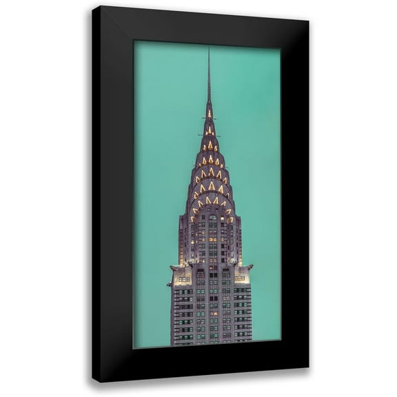 Frank, Assaf 9x14 Black Modern Framed Museum Art Print Titled - Chrysler Building in New York city