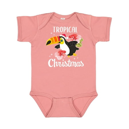 

Inktastic Toucan Tropical Christmas with Pink Flowers Gift Baby Boy or Baby Girl Bodysuit