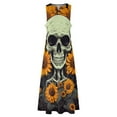 thumbnail image 3 of Skull Sleeveless Dress Dresses Gala Dresses for Special Events, 3 of 6