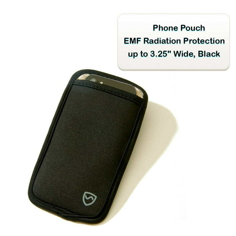 SYB Anti Radiation Protective Cell Phone Pouch EMF Blocker Black XL Fits Phones Up to 3.25 inches Wide Walmart