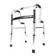 thumbnail image 1 of Andador plegable de aleación de aluminio portátil con soporte de apoyo ajustable para recuperación, andador plegable para personas mayores con doble reposabrazos, 1 of 12
