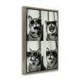thumbnail image 4 of Stupell Industries Photobooth Style Cat Novelty Painting Brown Floater Framed Art Print Wall Art, 21 x 31, 4 of 10