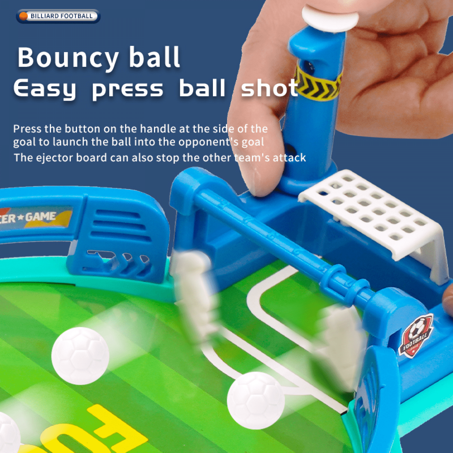 Mini Soccer Board Game for Kids, Foosball Table Toys with 4 Soccer Toys for Boys Ages 8-12 Gifts