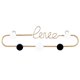 thumbnail image 3 of Golden Love Letter Wall Hook for Hanging Keys Metal Home Decor Bathroom Bedroom Fashion Elegant Creative Design Small Size S, 3 of 4
