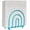 Turquoise, variant on Blue Donuts Gold Napkin Holder
