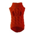 thumbnail image 4 of Polyester Knitted Dog Turtleneck Sweater - Soft Warm Wool, Good Elasticity (Easy to Wear), Turtleneck Design, Sizes S - XL, Fits Small/Medium/Large Dogs/Cats, For Winter Indoor/Outdoor, 4 of 4