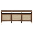thumbnail image 5 of Gymax TV Stand Entertainment Media Center for TV's up to 65'' w/ Rattan Doors Walnut, 5 of 9