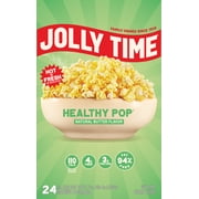 Jolly Time Butter & Sea Salt, Healthy Pop Microwave Popcorn, 3 oz, 24 Count Gluten-Free