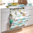 thumbnail image 2 of Yayeee Magnetic Dishwasher Cover for The Front Decoration Home Kitchen Machine Sticker Protector, Cartoon Train Pattern, 2 of 6