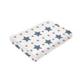 thumbnail image 4 of ZNDUO Patriotic Stars White Blue Pattern Throw Blanket, Lightweight Cozy Soft Throw Blanket for Couch, 50"x40" Throw Blankets for Bed, 4 of 8