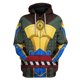 thumbnail image 4 of Sudadera con capucha y cremallera con estampado gráfico de MK Mortal Kombat para hombre, novedad en sudaderas y sudaderas, jersey de talla grande Harajuku, ropa para hombre, 4 of 5