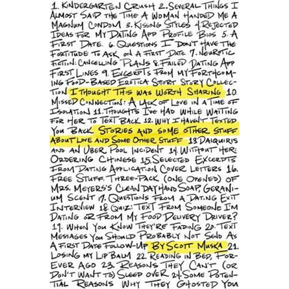 Pre-Owned I Thought This Was Worth Sharing: Stories and Some Other Stuff About Love and Some Other Stuff (Paperback) 1737563630 9781737563631