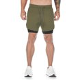 thumbnail image 1 of Toystoory Pantalones cortos de entrenamiento para hombre, pantalones cortos para correr, entrenamiento deportivo, culturismo, Fitness, pantalones Uniforme atlético ejercito verde L, 1 of 6