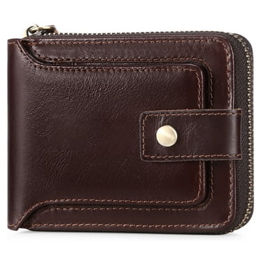Sendefn Mens Wallet with RFID Blocking - Genuine Leather Slim Bifold ...