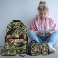 thumbnail image 2 of Bulopur Camo Bass Football Kids Backpack Set 4 Pcs Durable Sporty Book Bag with Lunch Bag, Pencil Case and Water Bottle Cover for 6-12 Years Old Elementary Boys & Girls, 2 of 8