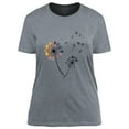 thumbnail image 5 of Anbech Women Dandelion Graphic Tshirt Short Sleeve Print Vintage Cute Top, 5 of 8