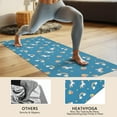thumbnail image 4 of Blue Cartoon Unicorn Rainbow Cloud Star Balloon Hot Yoga Mat Towel Non Slip for Hot Yoga - Quick-Drying Yoga Mat Cover with 4 Corner Pockets with Travel Bag - Hot Yoga Towel Non Slip 74"x26", 4 of 6