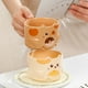 thumbnail image 2 of Juego de 4 tazas de cerámica Kawaii para café HappyWare gatos apilables gatito, 2 of 3