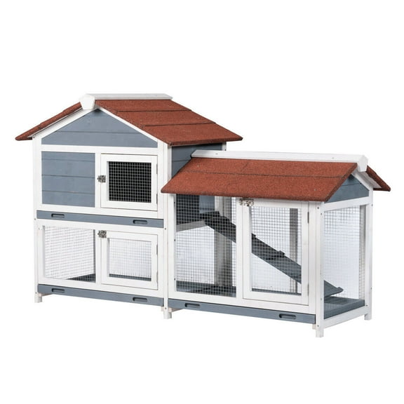 GDLF Wooden Waterproof Rabbit Hutch Pet House