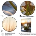 thumbnail image 3 of Designart "Verdant Snowdrop Winter Sunset I" Snowdrops Floater Framed Wall Art Living Room, 3 of 5