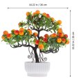 thumbnail image 2 of Planta en maceta falsa de escritorio, decoración de plantas para el hogar, árbol frutal Artificial decorativo HOMEMAXS MX16262553, 2 of 5