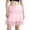 Pink, variant on Women Lace Trim Half Slip Skirt Elastic Y2k Floral Sheer Mini Skirt Ruffle Pleated Low Waist Underskirt