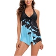 thumbnail image 1 of Traje de baño de mujer con sujetador sin soporte de acero Bikini Traje de baño estampado multicolor Traje de baño dividido OAVQHLG3B Store  lin121212, 1 of 3