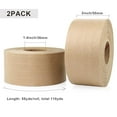 thumbnail image 6 of Reinforced Water Activated Kraft Gum Tape,Brown Paper Tape 2 Inch x 164Ft,Heavy Duty Security Packing Tape,Craft Paper Tape for Shipping,Moving & Sealing,Reinforce Kraft Tape 2 Pack, 6 of 6