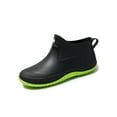 thumbnail image 1 of Crocowalk Women's Fashion Lightweight Safty Rain Boots Waterproof Flat Bootie Kitchen Low Top Work Shoes, 1 of 7