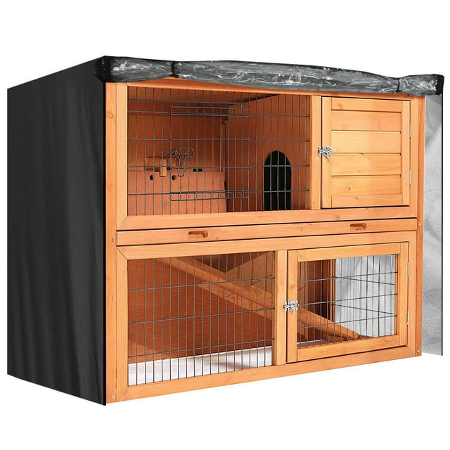 Rabbit Hutch Dust Proof Cover,Oxford Cloth Double Layer Double Layer Rabbit Hutch Cover Rabbit Hutch Cover Multi-Functional