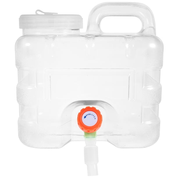 GOOHOCHY 1 juego de portador de agua con grifo, cubo de agua portátil, cubo dispensador de agua potable para acampar