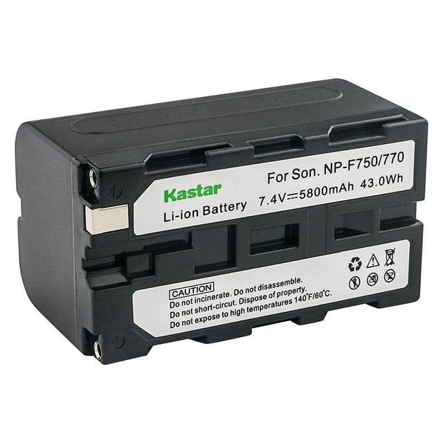 Batería para Cámara Sony Kastar NP-F770 NP-F750 y CCD con Luz de Vídeo LED