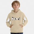 thumbnail image 2 of WAVSUF Kids Boys Hoodie, Long Sleeve Loose Fit with Pockets Fall Halloween Casual Sweatshirts Brown 10-12, 2 of 5
